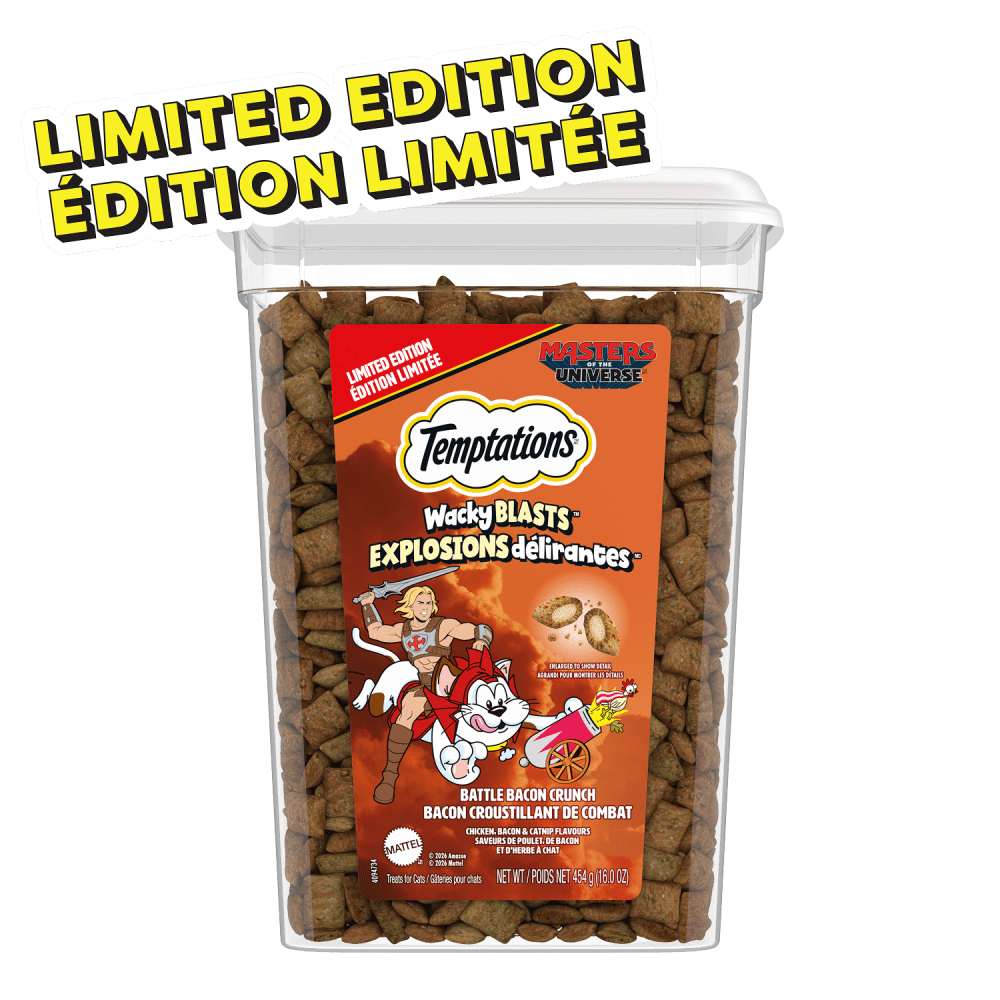 Temptations Wacky Blasts Cat Treats, Cluckin’ Bacon Flavour, 454g Pouch image