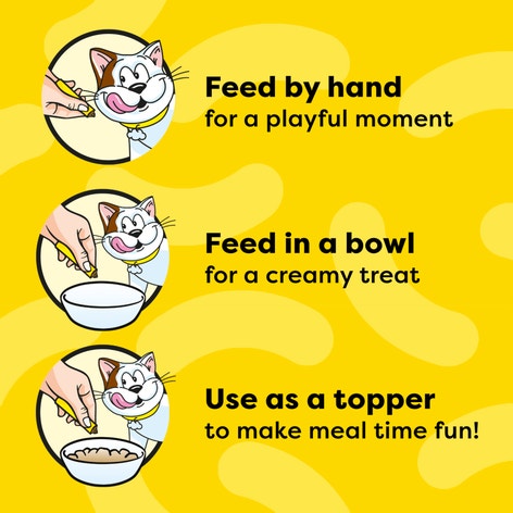 Temptations Creamy Puree Adult Lickable Cat Treats, Seafood Medley, Salmon & Shrimp image 1