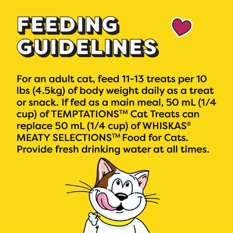 TEMPTATIONS™ Cat Treats, Mix-Ups Chicken, Catnip & Cheddar Flavour image 1