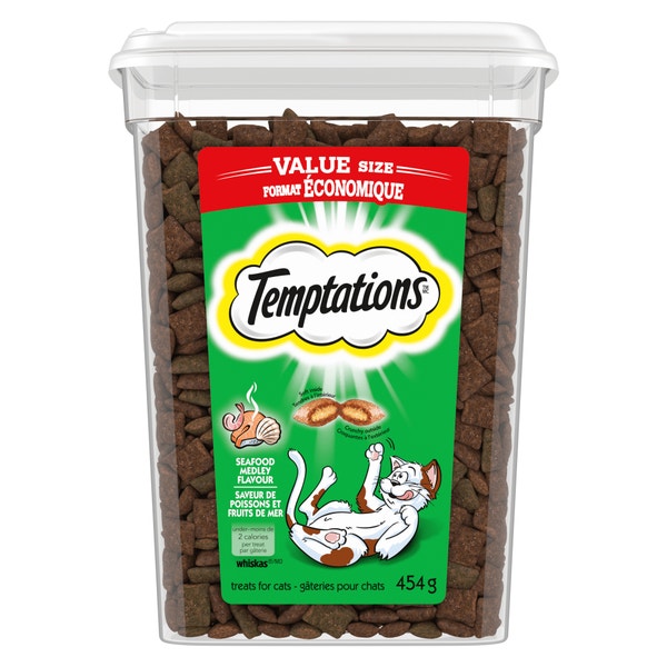 TEMPTATIONS™ Cat Treats, Seafood Medley Flavour image 1