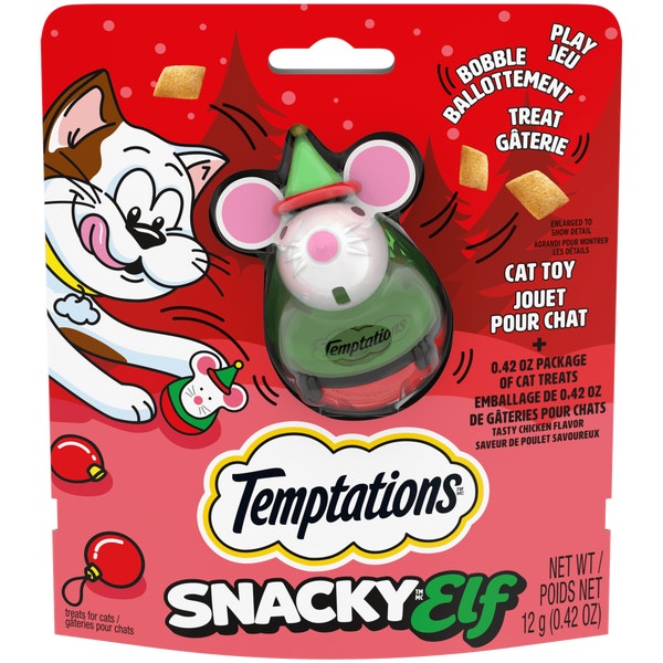 Jouet à gâteries pour chats Temptations Snacky Elf image 1