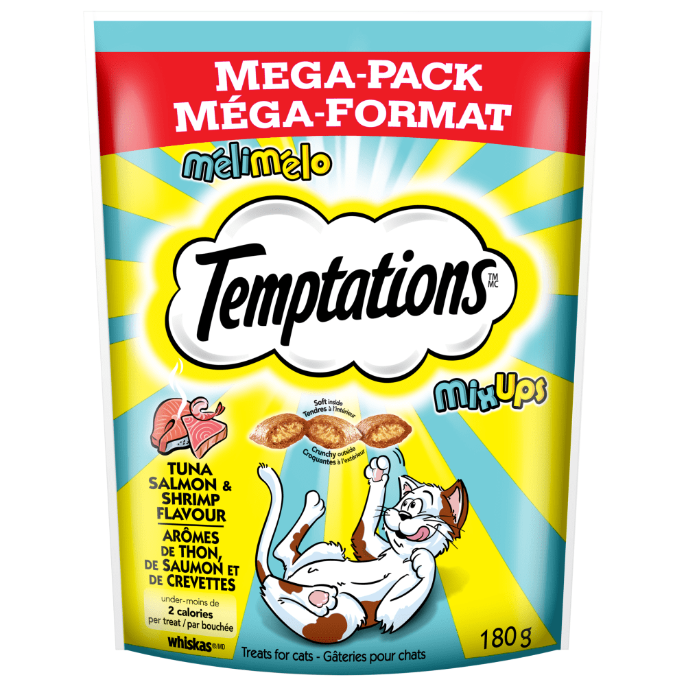TEMPTATIONS™ Cat Treats, Mix-Ups Tuna, Shrimp & Salmon Flavour image 1