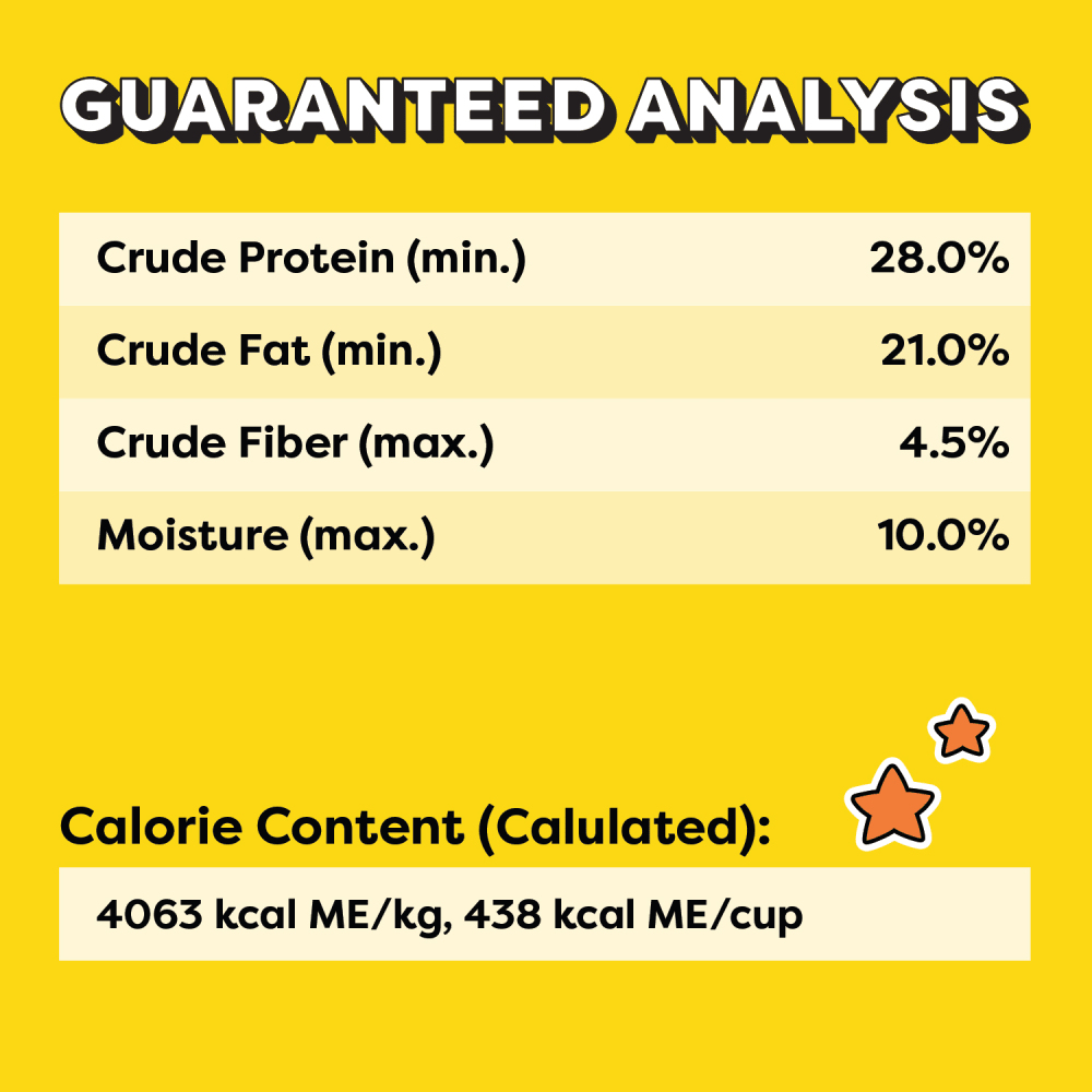 TEMPTATIONS Catmas Casserole Cat Treats, Catnip (Chicken, Catnip & Cheddar Flavour), 454g Tub guaranteed analysis image