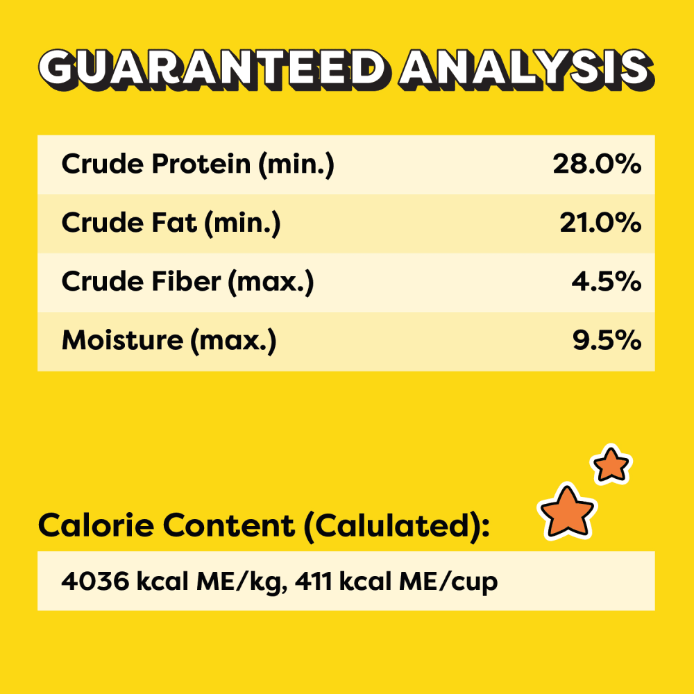 Temptations Wacky Blasts Cat Treats, Cluckin’ Bacon Flavour, 454g Pouch guaranteed analysis image