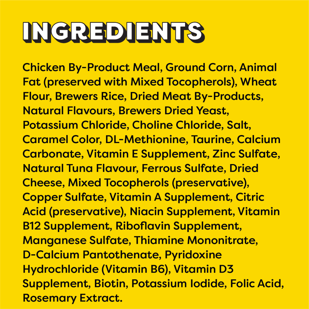 TEMPTATIONS Cat Treats, Tempting Tuna Flavour, 454g Tub ingredients image