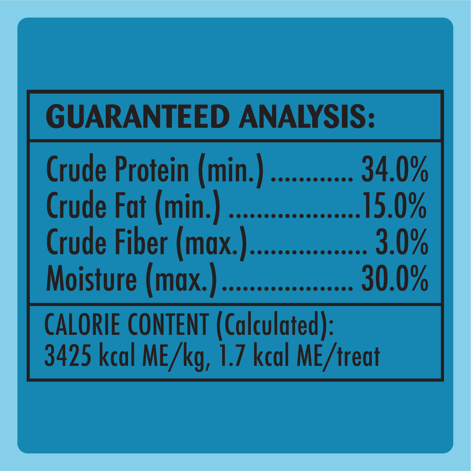 TEMPTATIONS™ MEATY BITES Tuna Flavour guaranteed analysis image