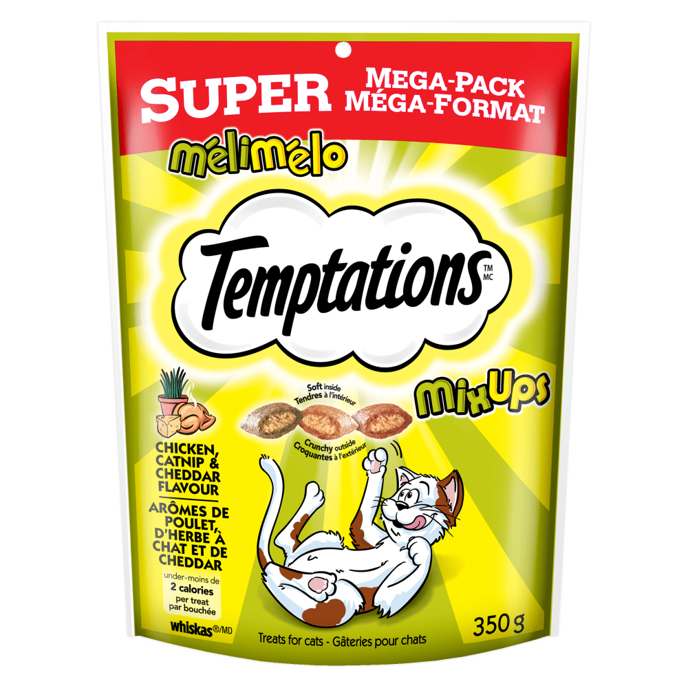 TEMPTATIONS™ Cat Treats, Mix-Ups Chicken, Catnip and Cheddar Flavour image 1