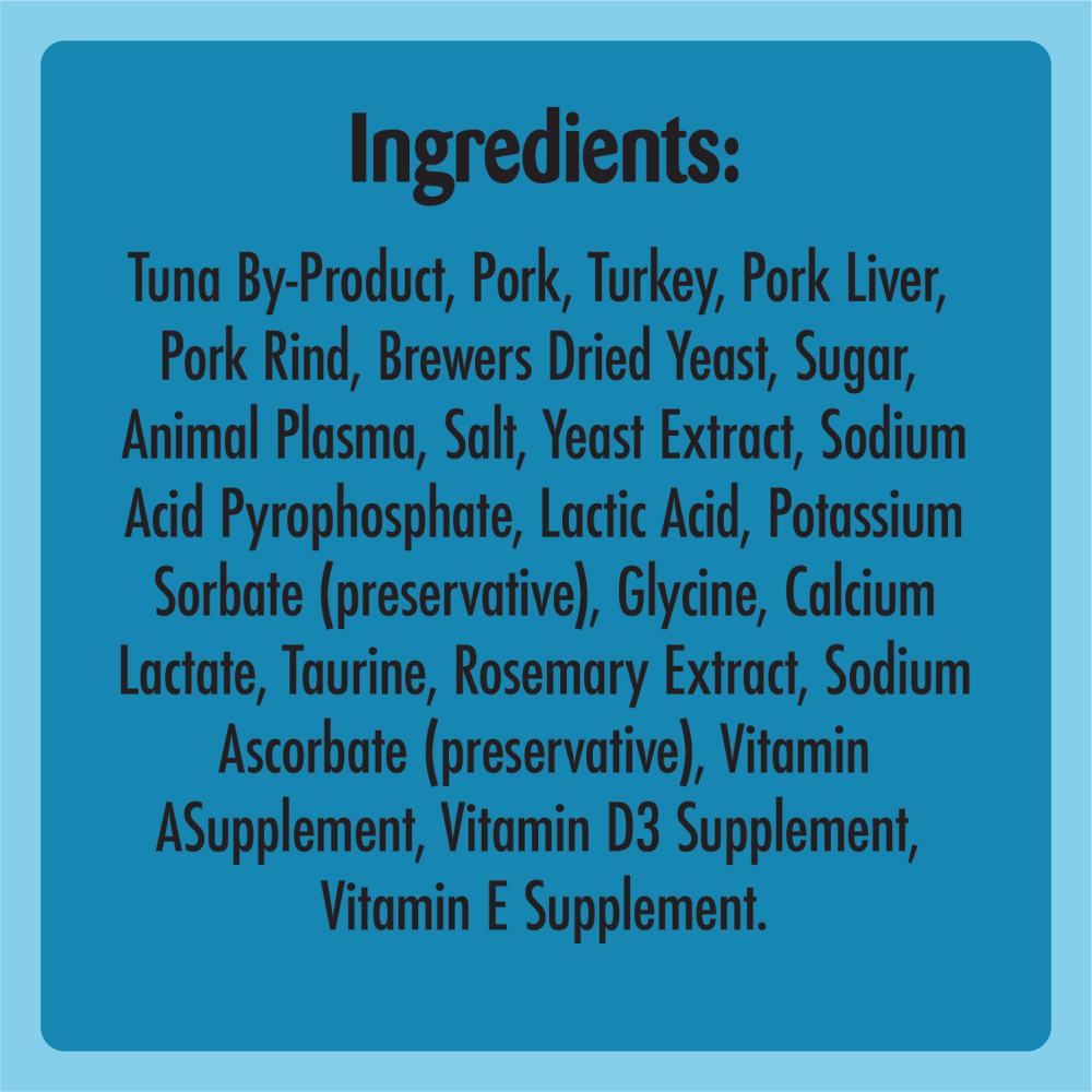 TEMPTATIONS™ MEATY BITES Tuna Flavour ingredients image