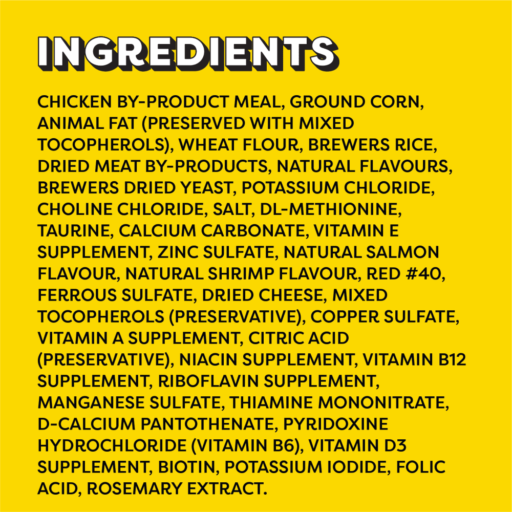 TEMPTATIONS™ Cat Treats, Seafood Medley Flavour ingredients image