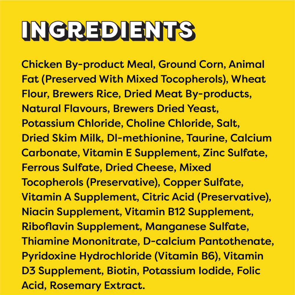 TEMPTATIONS™ Cat Treats, Creamy Dairy Flavour ingredients image