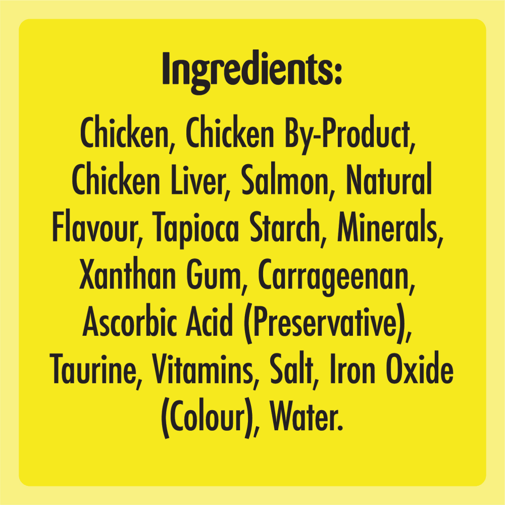 TEMPTATIONS LICKABLE SPOONS Cat Treats Tasty Chicken & Savoury Salmon Flavour ingredients image