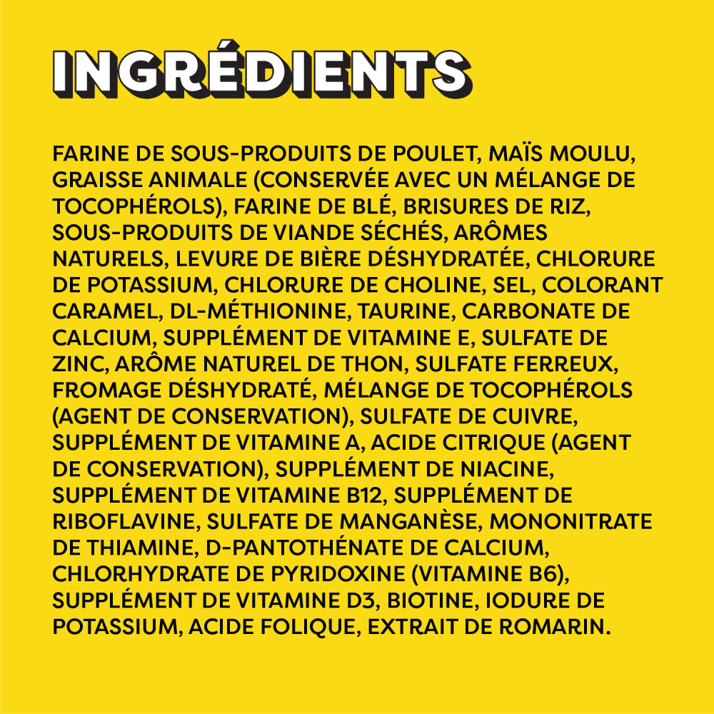 Gâteries pour chats TEMPTATIONS(MC) Saveur de thon délicieux ingredients image