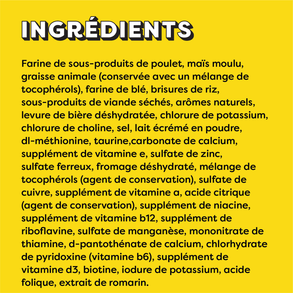 Gâteries pour chats TEMPTATIONS(MC) Saveur de lait crémeux, 180g ingredients image