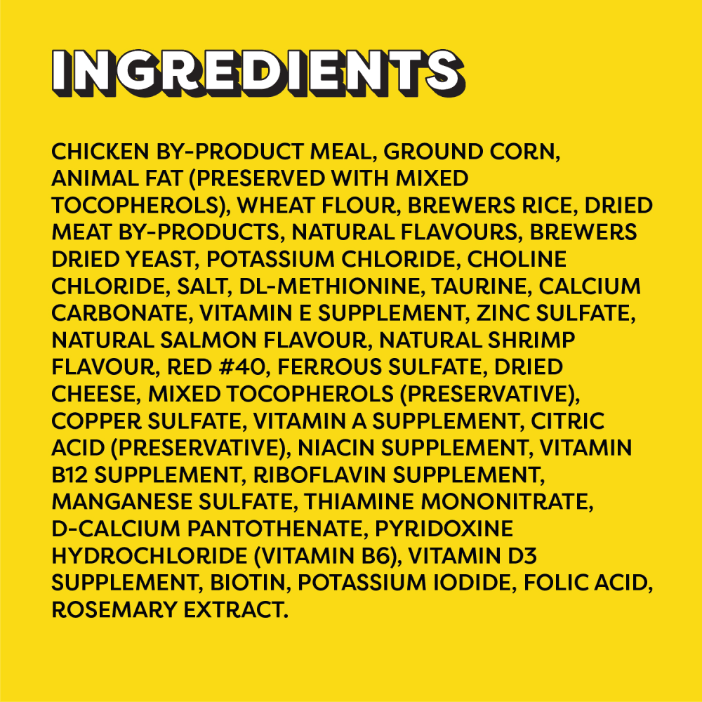 TEMPTATIONS™ Cat Treats, Seafood Medley Flavour ingredients image