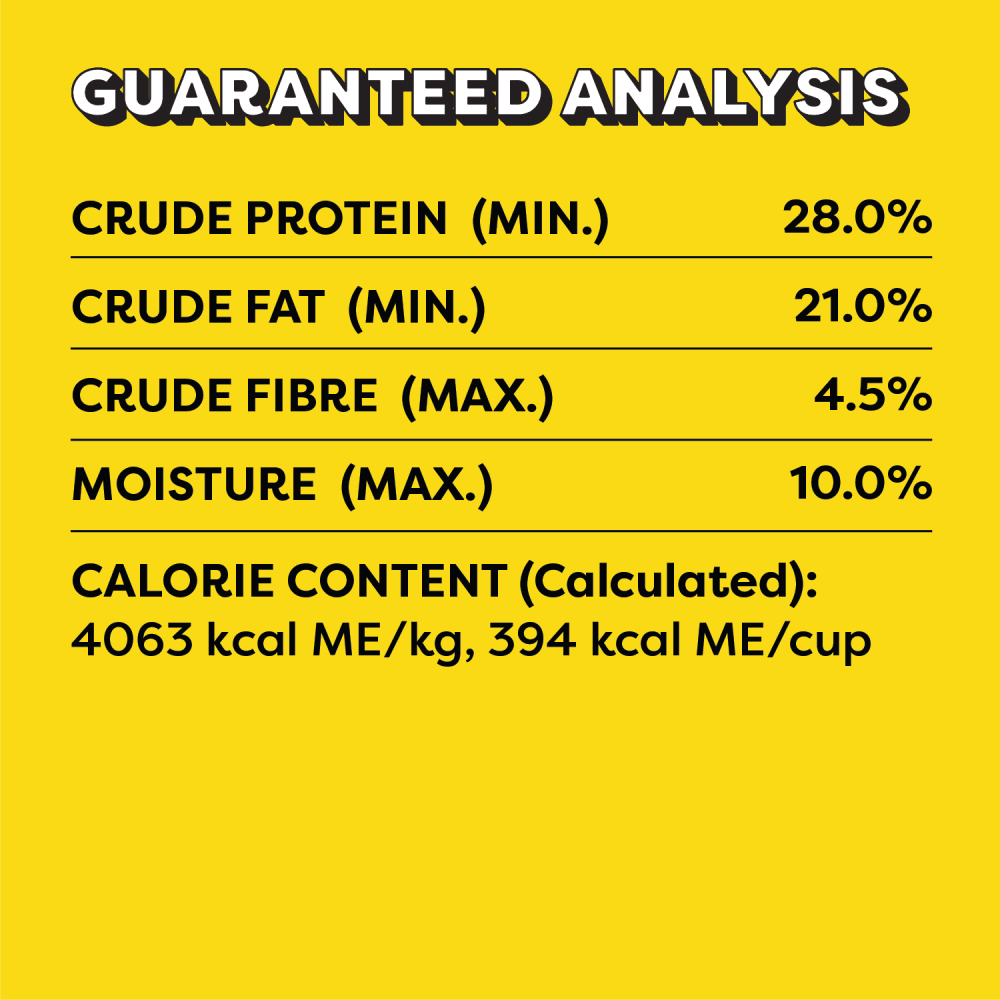 TEMPTATIONS Cat Treats, Hearty Beef Flavour, 454g Tub guaranteed analysis image