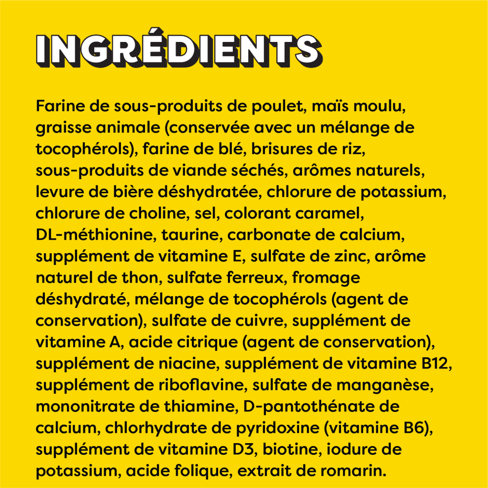 Gâteries pour chats TEMPTATIONS(MC) Saveur de thon délicieux ingredients image