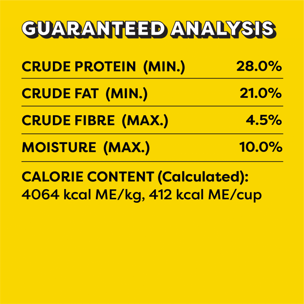 TEMPTATIONS™ Cat Treats, Tasty Chicken Flavour guaranteed analysis image