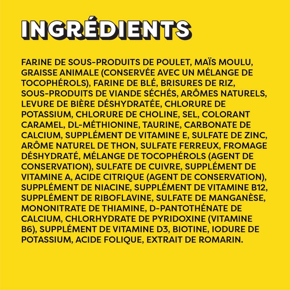 Gâteries pour chats TEMPTATIONS(MC) Saveur de thon délicieux ingredients image