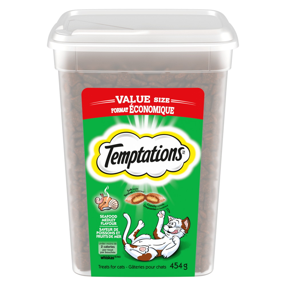 TEMPTATIONS™ Cat Treats, Seafood Medley Flavour image 1