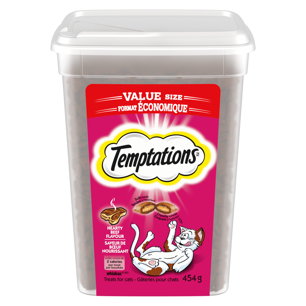 TEMPTATIONS™ Cat Treats, Hearty Beef Flavour image 1