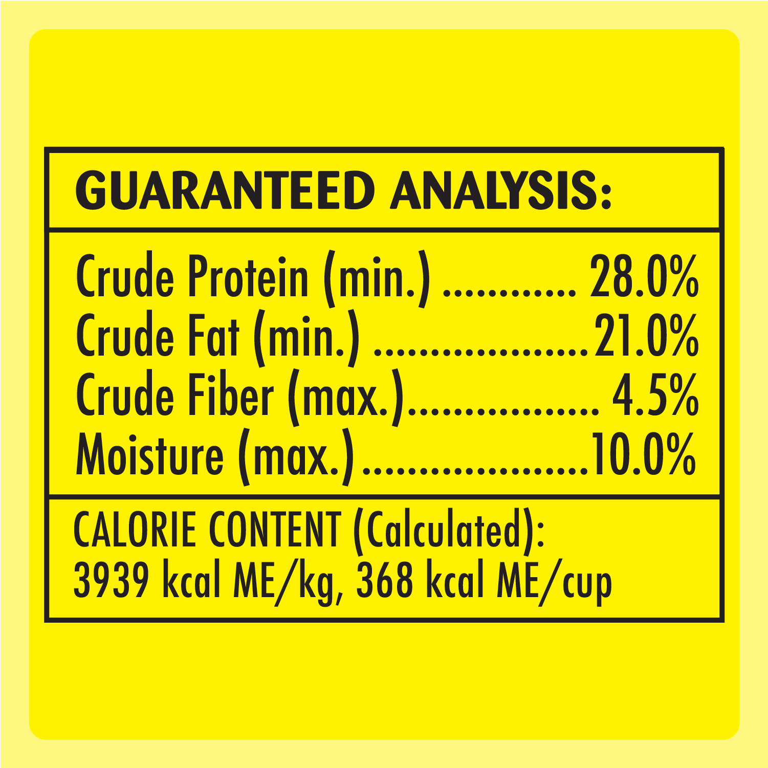TEMPTATIONS™ Cat Treats, Tasty Chicken Flavour guaranteed analysis image