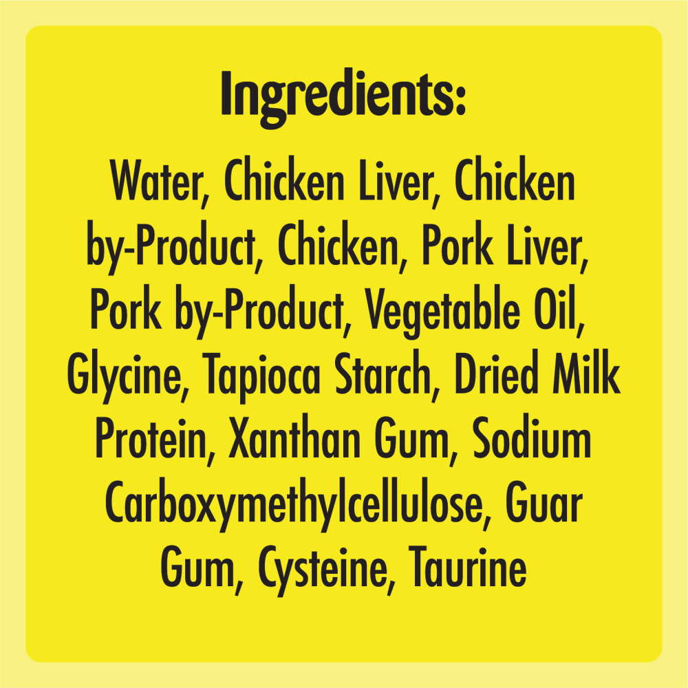 TEMPTATIONS™ Creamy Purrrr-ée Cat Treats, Chicken ingredients image