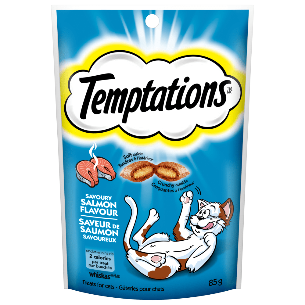 TEMPTATIONS™ Cat Treats, Savoury Salmon Flavour image 1