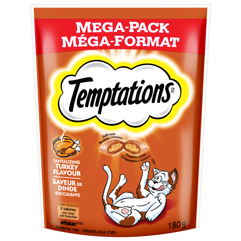 TEMPTATIONS™ Cat Treats, Tantalizing Turkey Flavour, 180g image 1